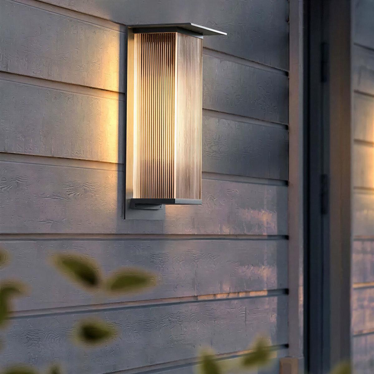 Outdoor Exterior Rectangular Box Wall Light Lantern