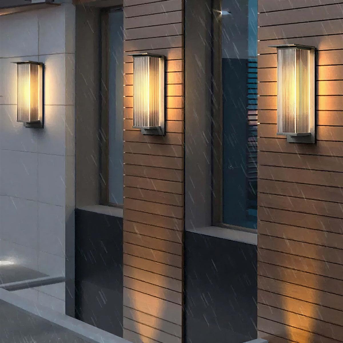 Outdoor Exterior Rectangular Box Wall Light Lantern