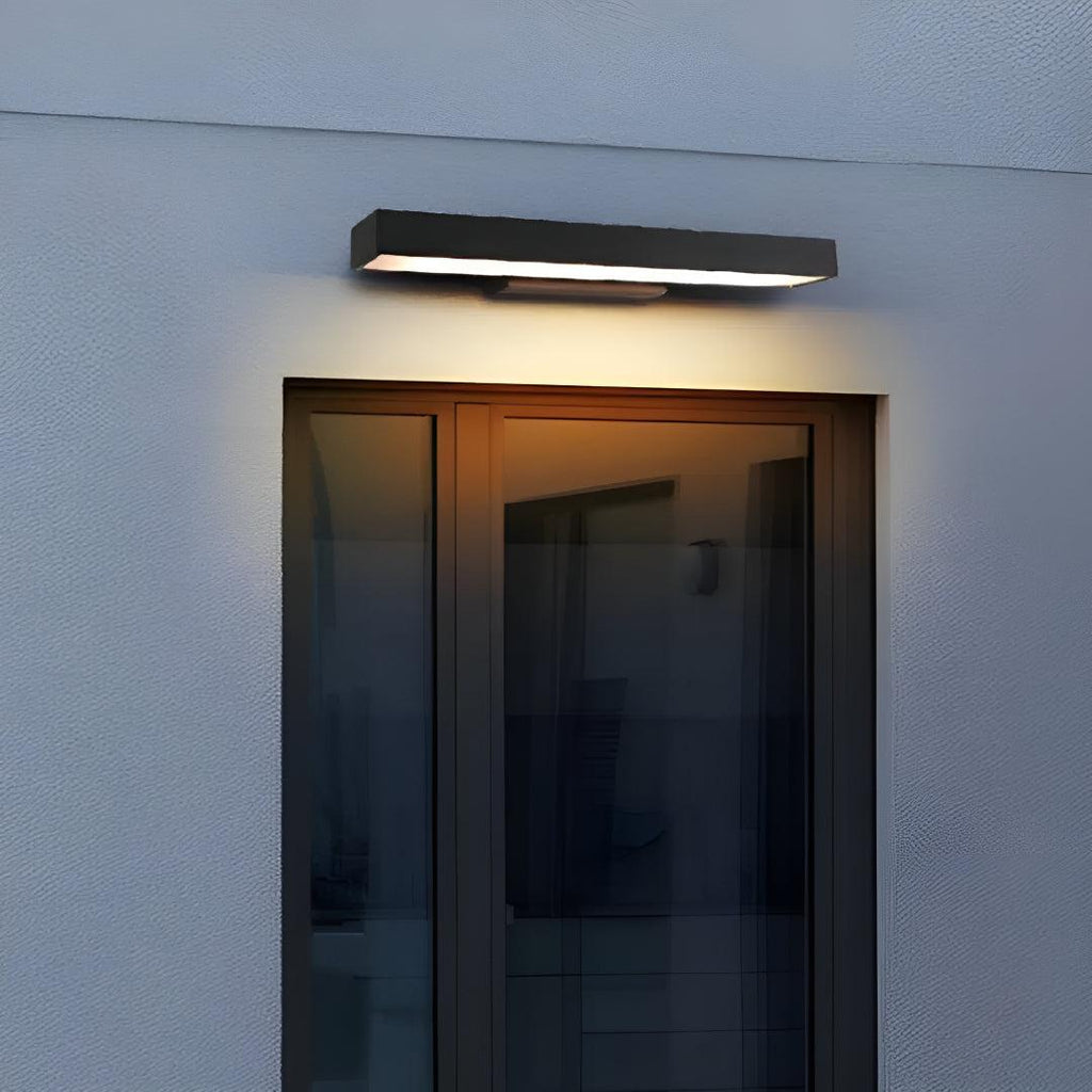 Outdoor Exterior Rectangular Wall Light With Motion Sensor