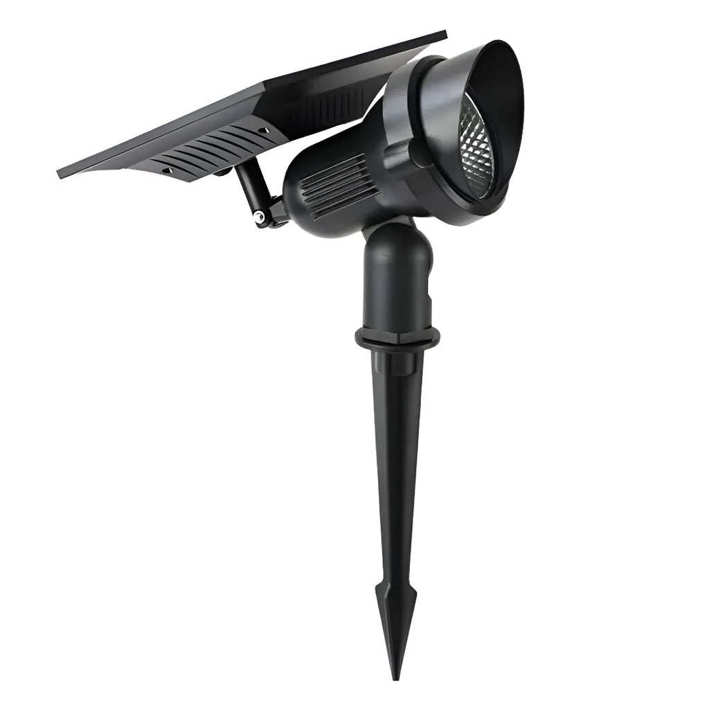 Outdoor Exterior Solar Powered Pathway Landscape Light With Stake To Put In Ground And Adjustable Illumination