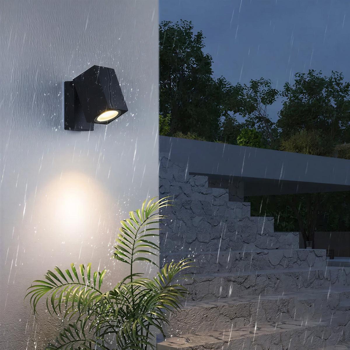 Outdoor Exterior Wall Light Lamp With Adjustable Swivel LED Spotlight