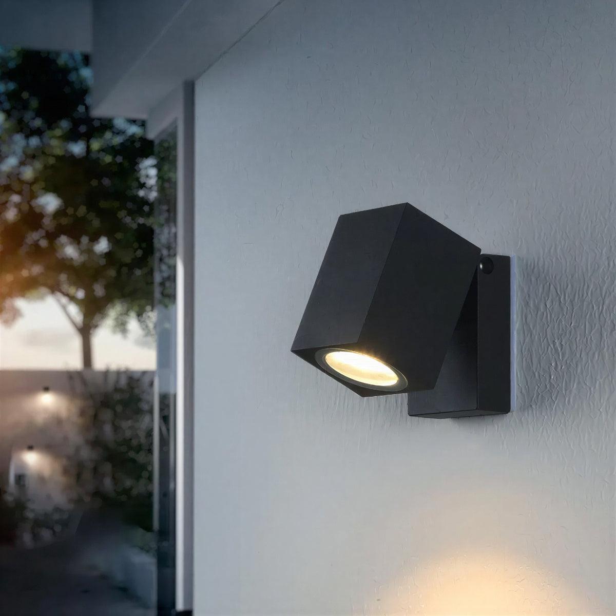 Outdoor Exterior Wall Light Lamp With Adjustable Swivel LED Spotlight
