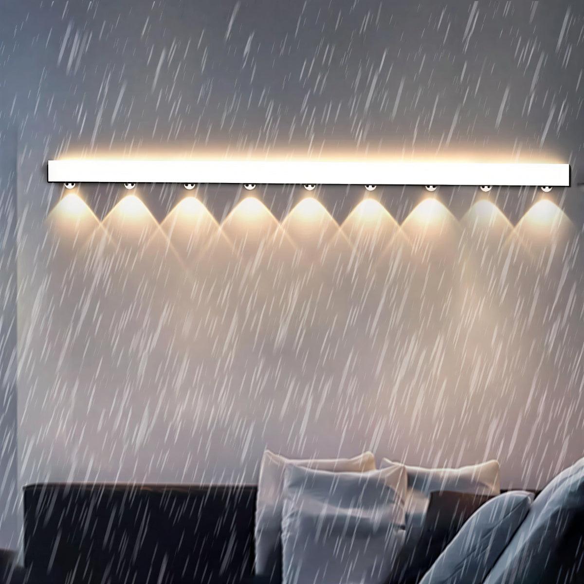 Outdoor Long Wall Light Bar With Multi Beam Spotlight Effect