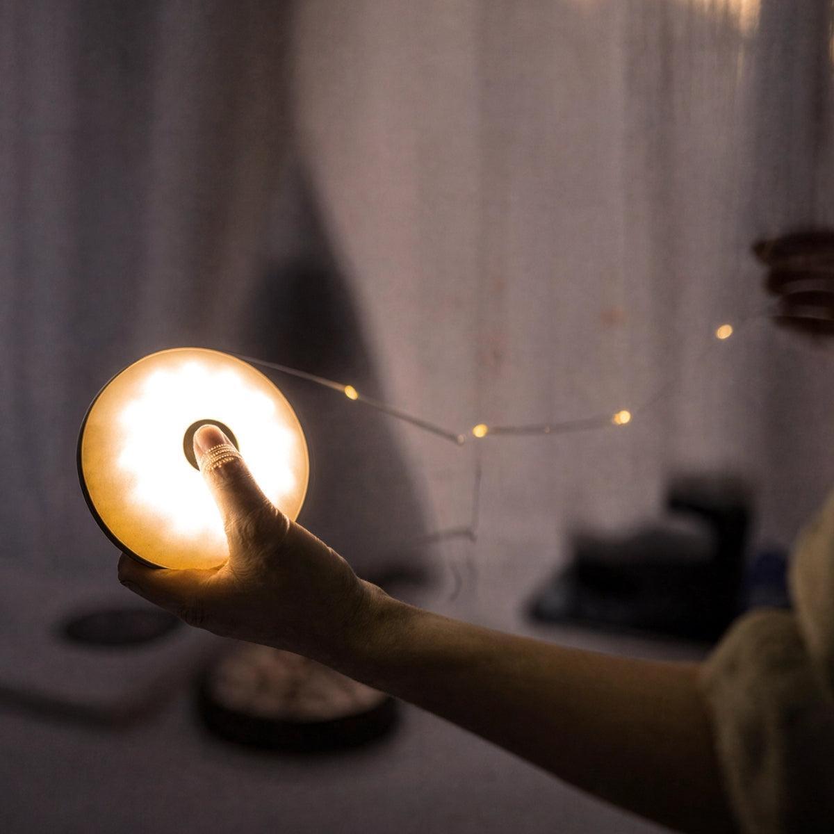 Outdoor Retractable String Lights With Crank Storage