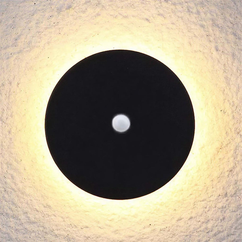 Outdoor Round Halo Wall Light For Exterior Walls And Entryways