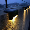 Outdoor Solar Powered Fence And Wall Lights With Automatic Sensor Activation
