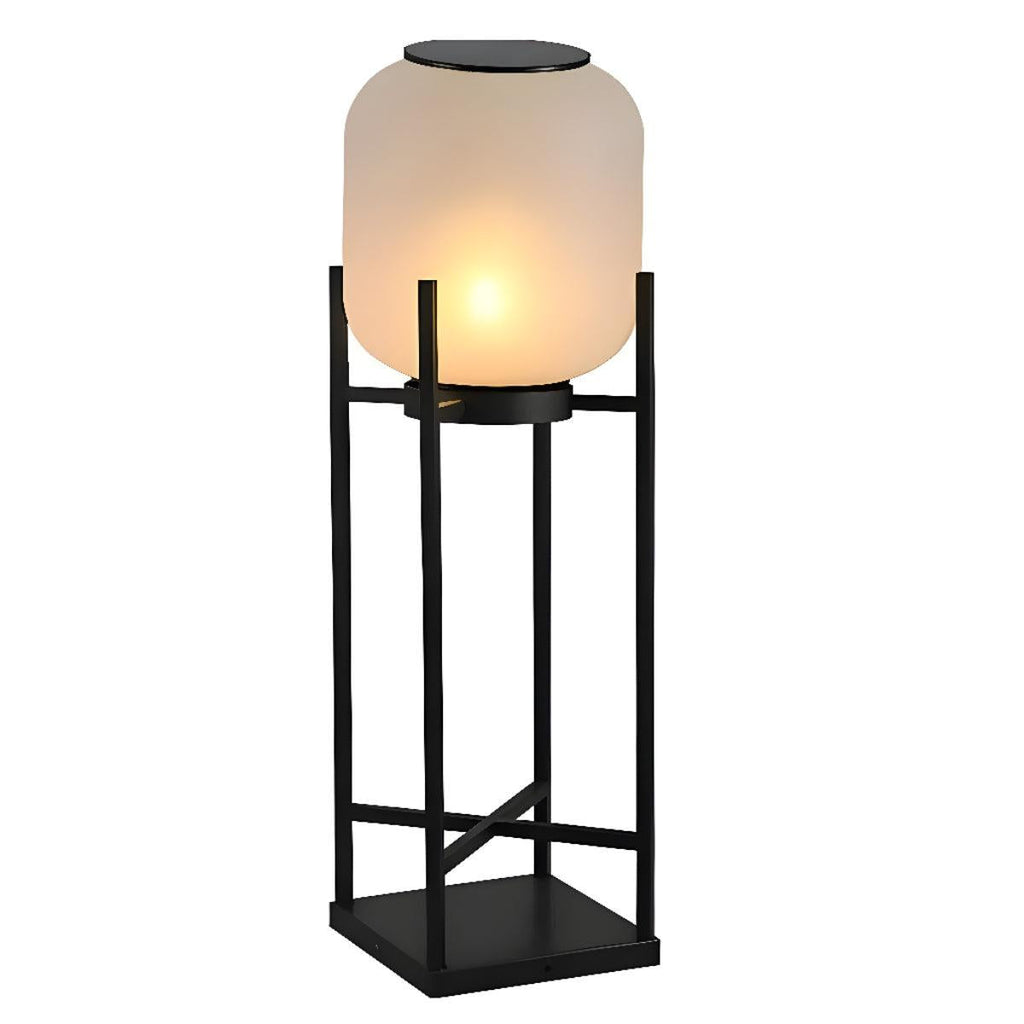 Outdoor Standing Floor Light Fixture With Dimmed Lamp