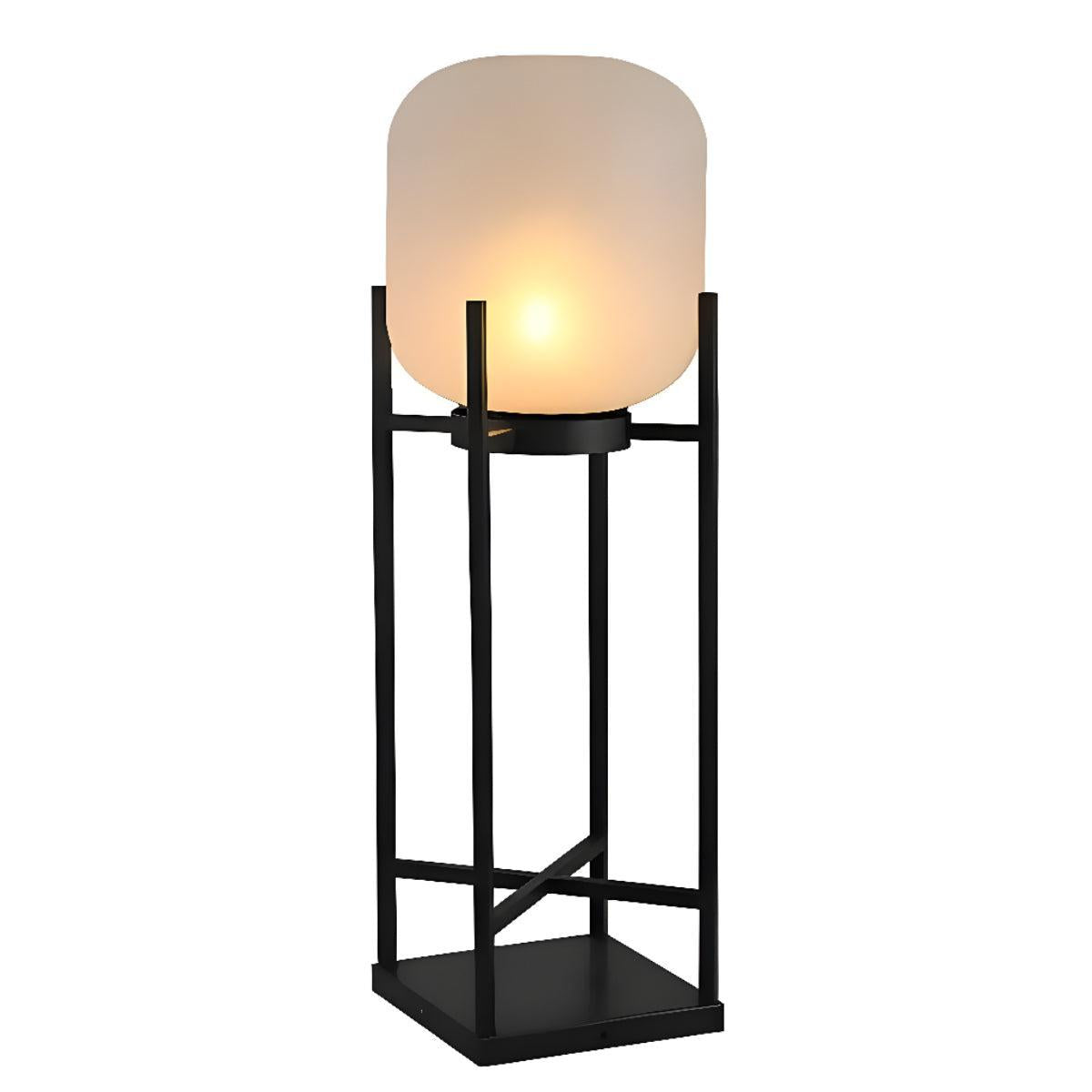 Outdoor Standing Floor Light Fixture With Dimmed Lamp