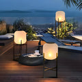 Outdoor Standing Floor Light Fixture With Dimmed Lamp
