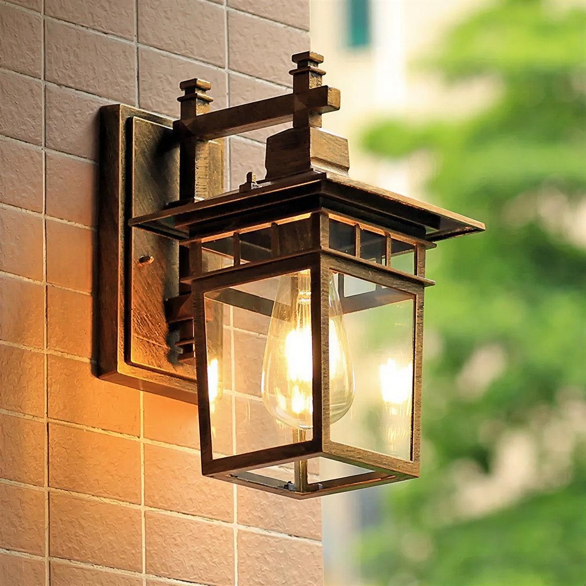 Outdoor Wall Lantern For Porch And Exterior Entryway