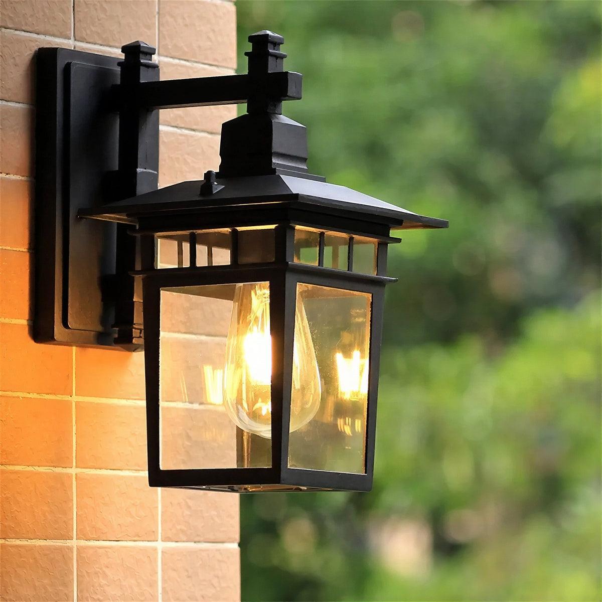 Outdoor Wall Lantern For Porch And Exterior Entryway