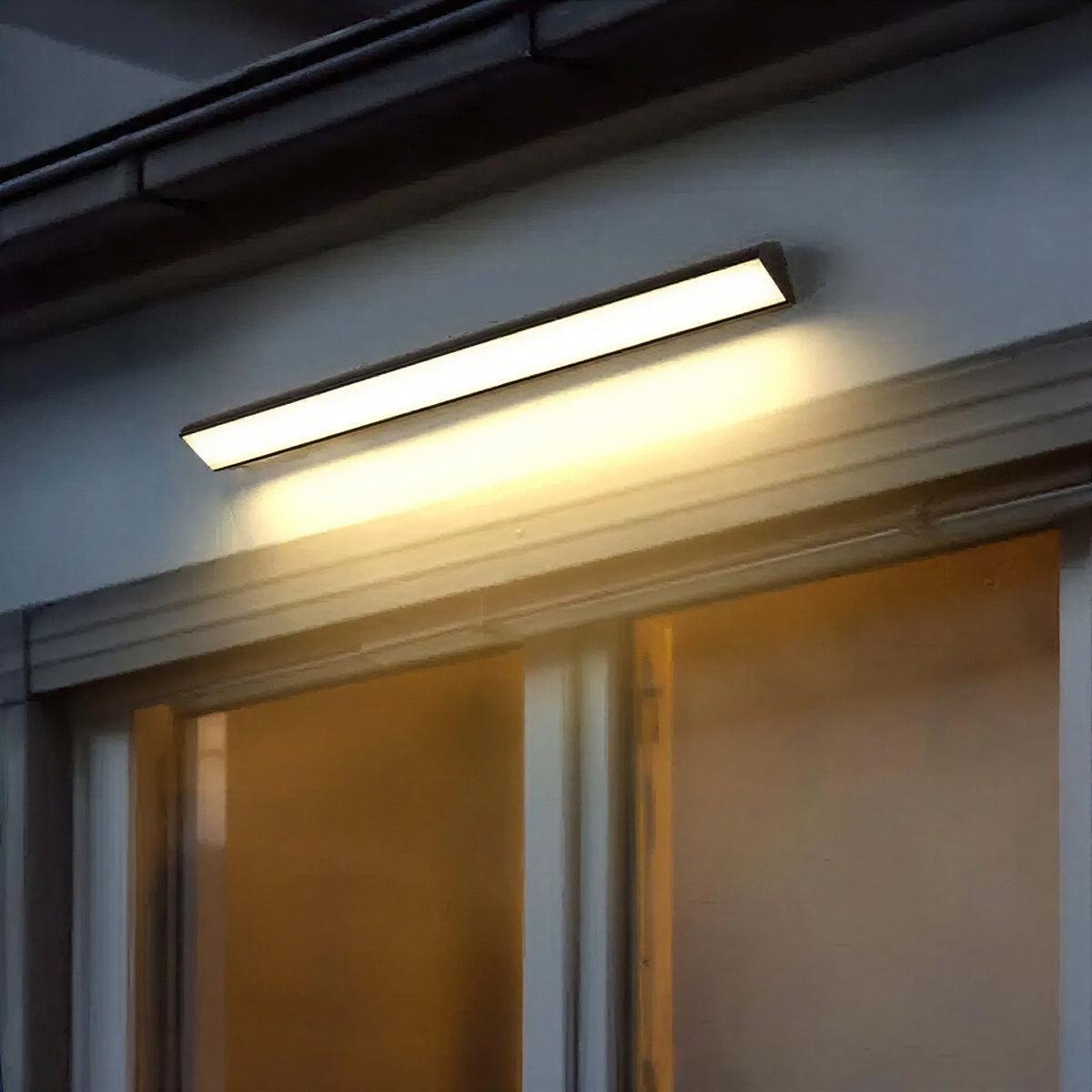 Outdoor Wall Light With Modern Linear Illumination Design