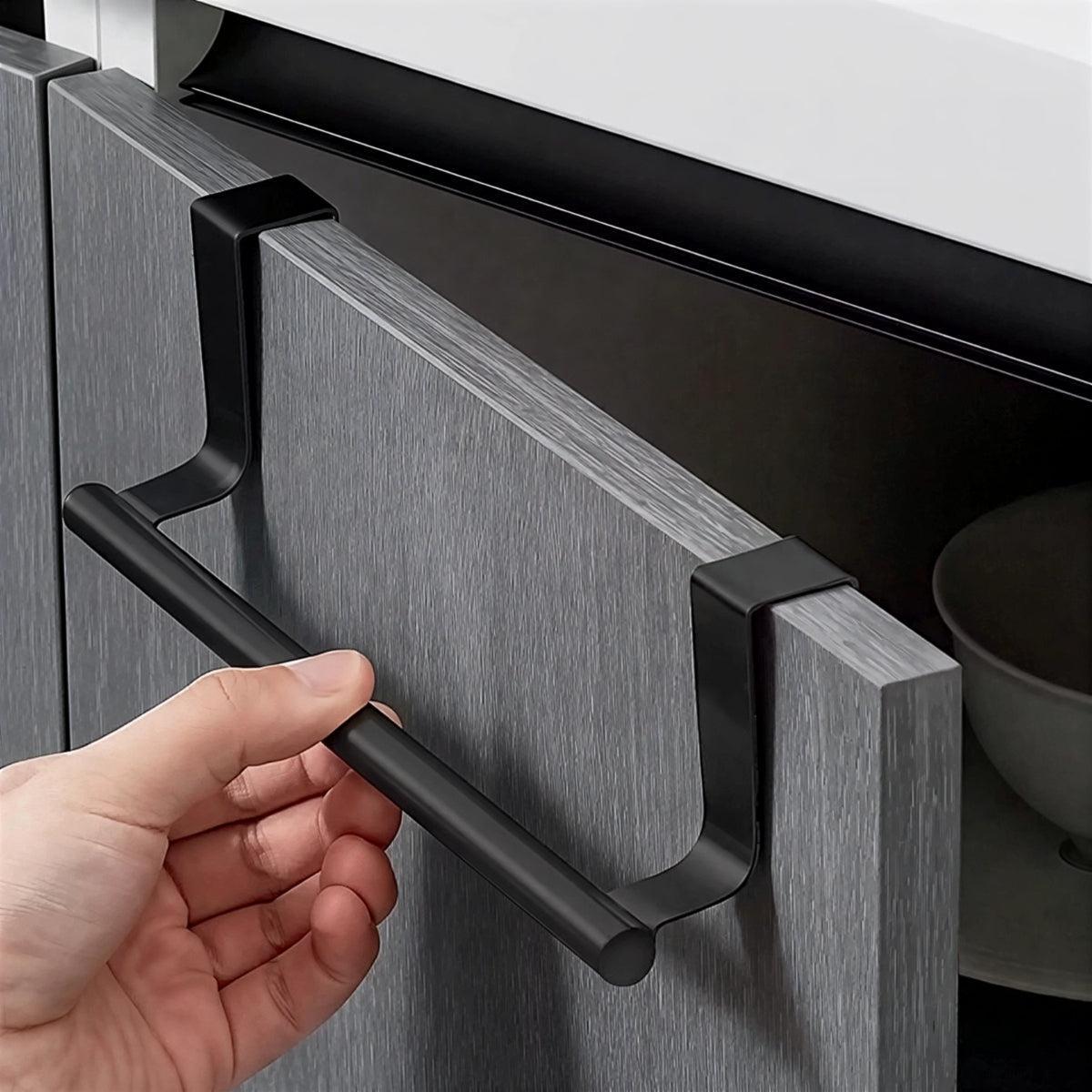Over Door Hand Towel Holder For Kitchen And Bathroom Cabinets