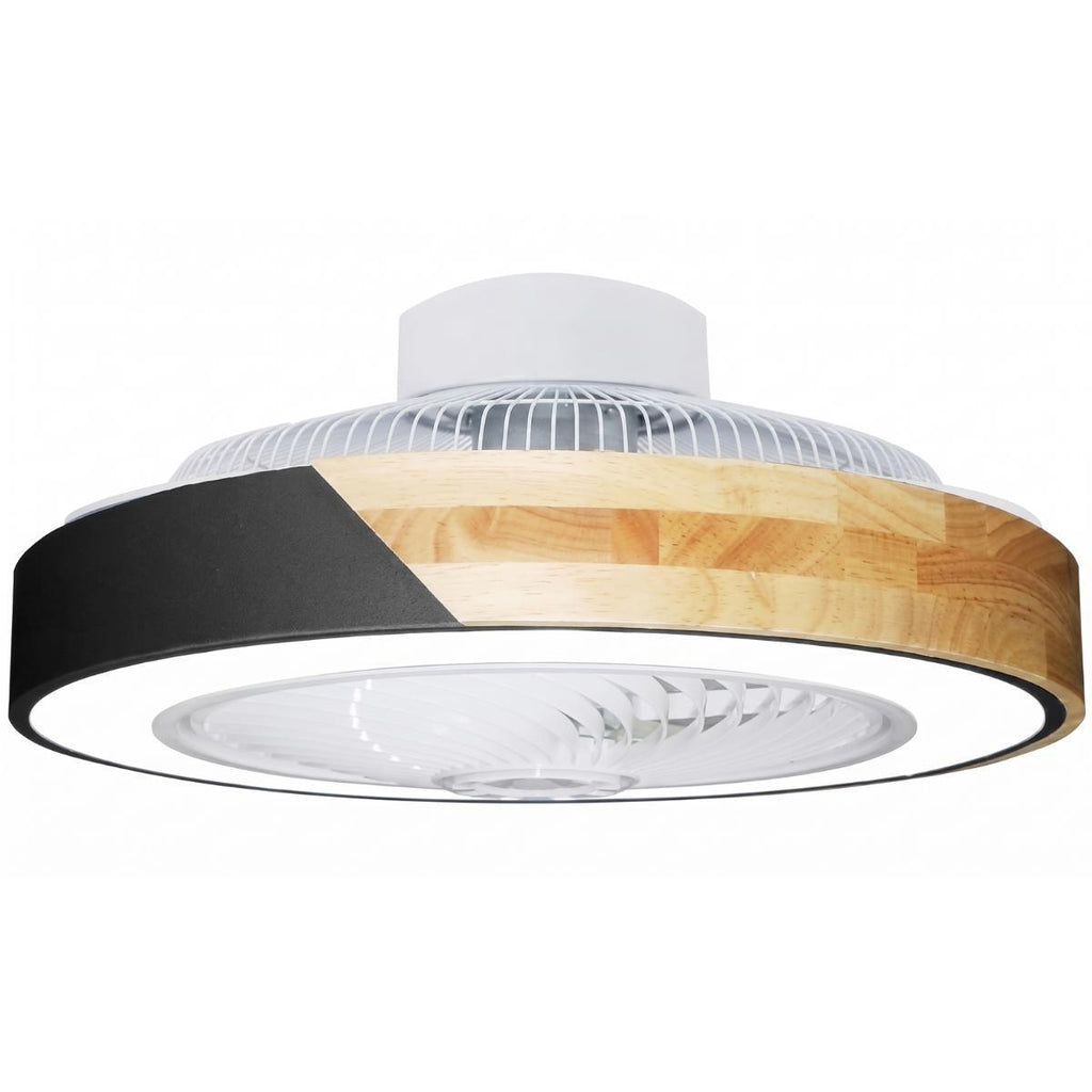 Overhead Quiet Semi Flush Ceiling Fan Light With Remote Controlled