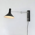 Plug In Wall Sconce Light With Metal Adjustable Swing Arm Design