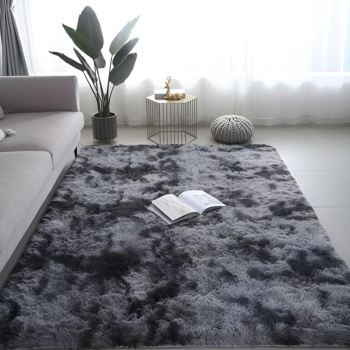 Plush Shag Carpet Rug With Non Slip Backing