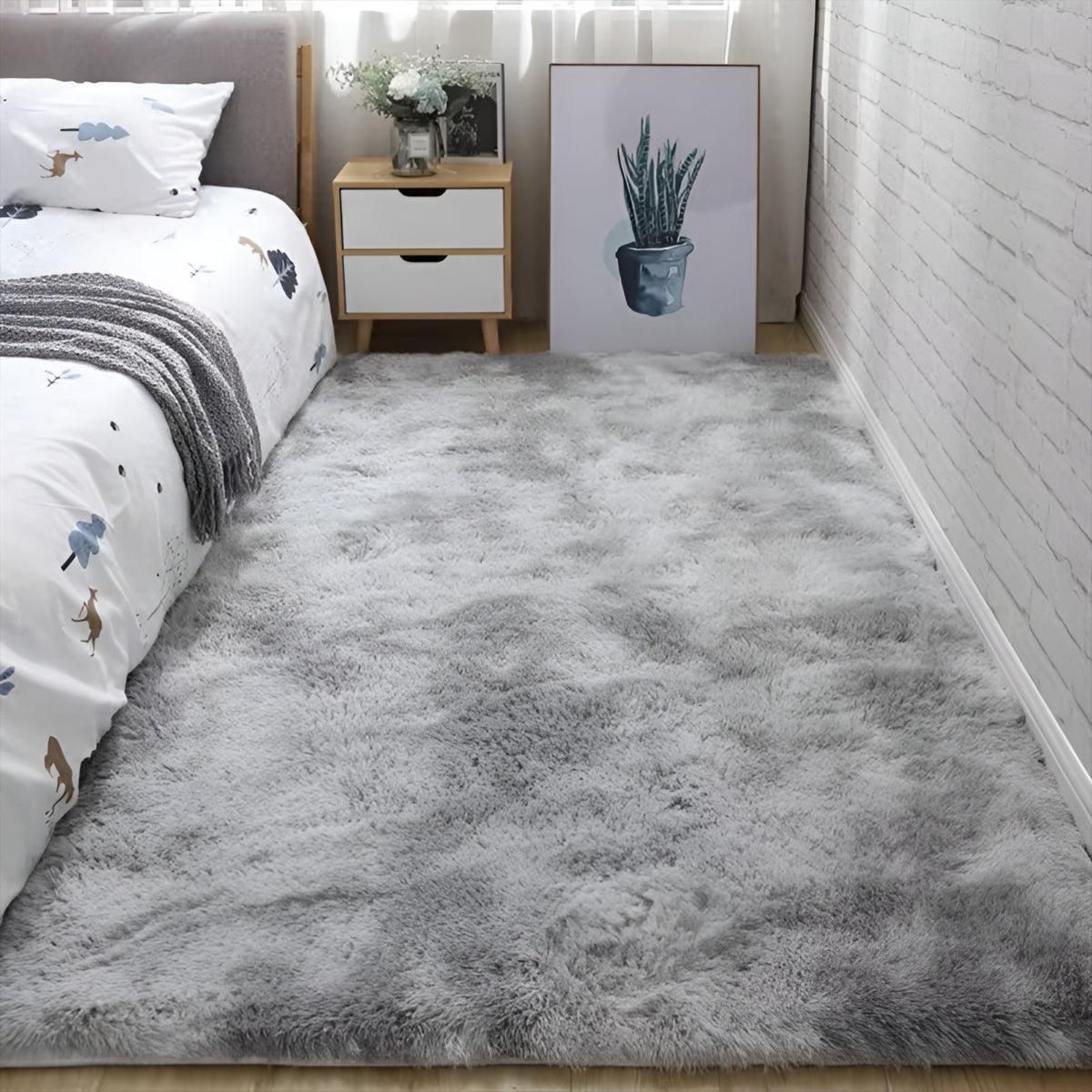 Plush Shag Carpet Rug With Non Slip Backing