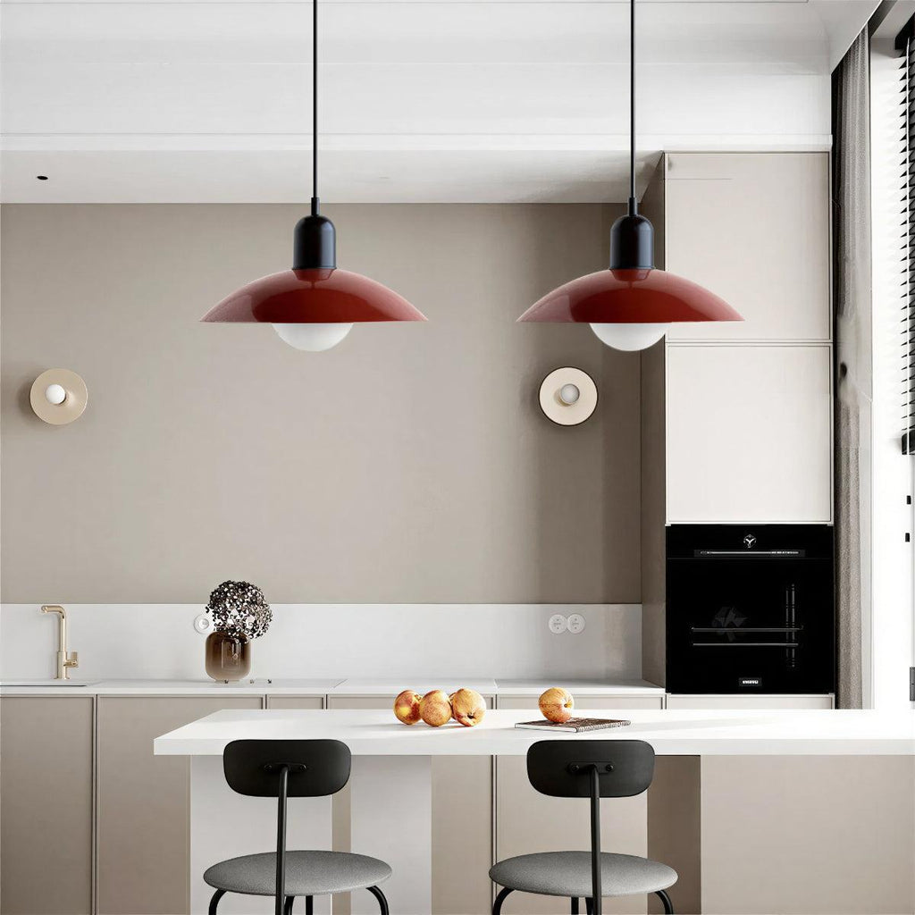 Retro Bauhaus Styled Pendant Light With Mid Century Feel