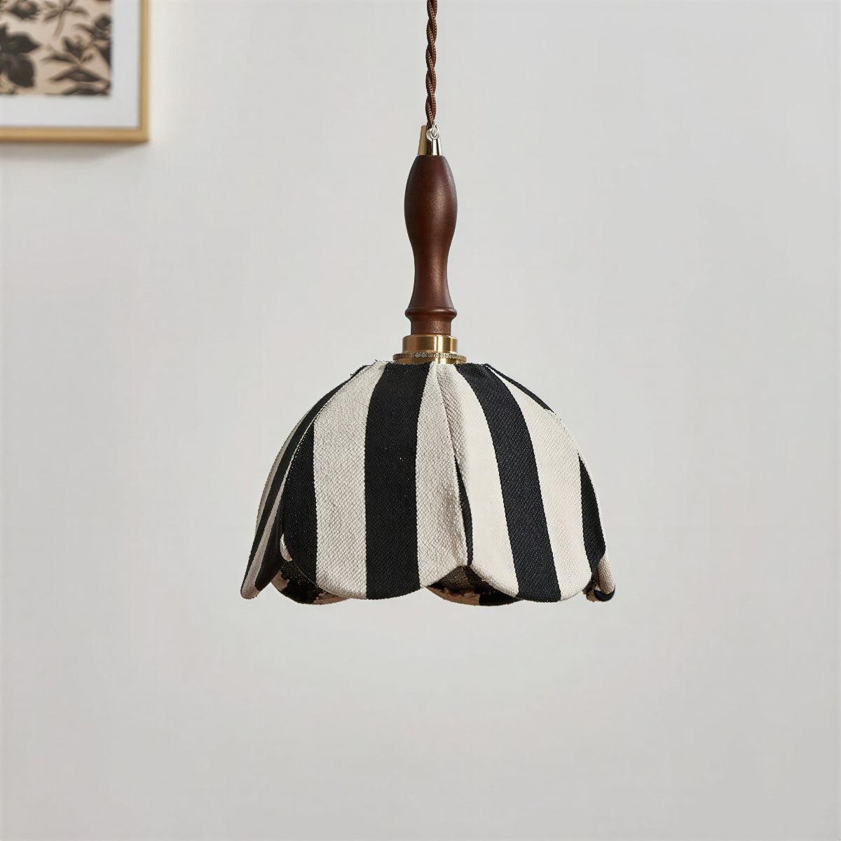 Retro Vintage Striped Tulip Pendant Ceiling Light Fixture