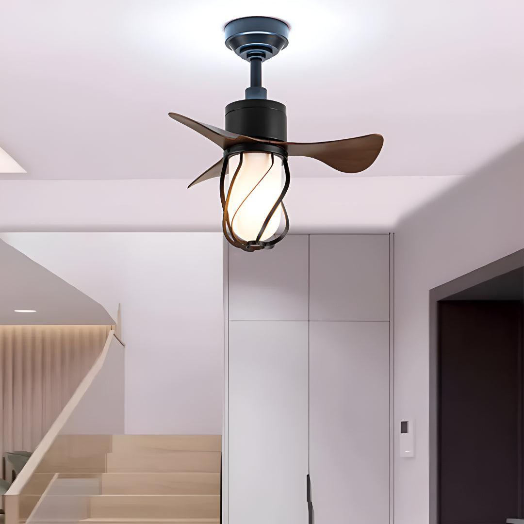 Rustic Farmhouse Styled Fan Ceiling Fan With Remote Control