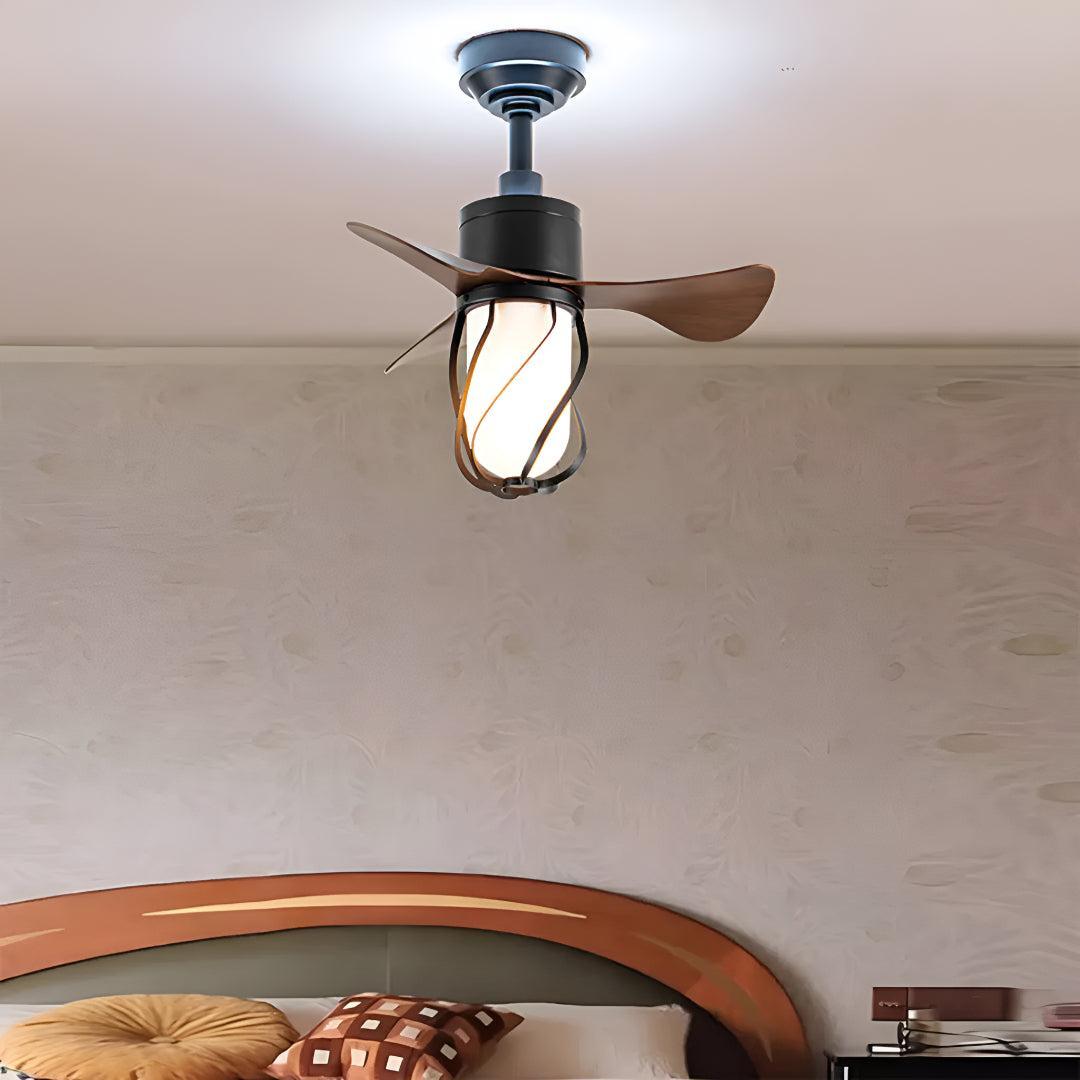 Rustic Farmhouse Styled Fan Ceiling Fan With Remote Control