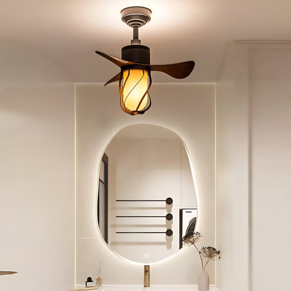 Rustic Farmhouse Styled Fan Ceiling Fan With Remote Control