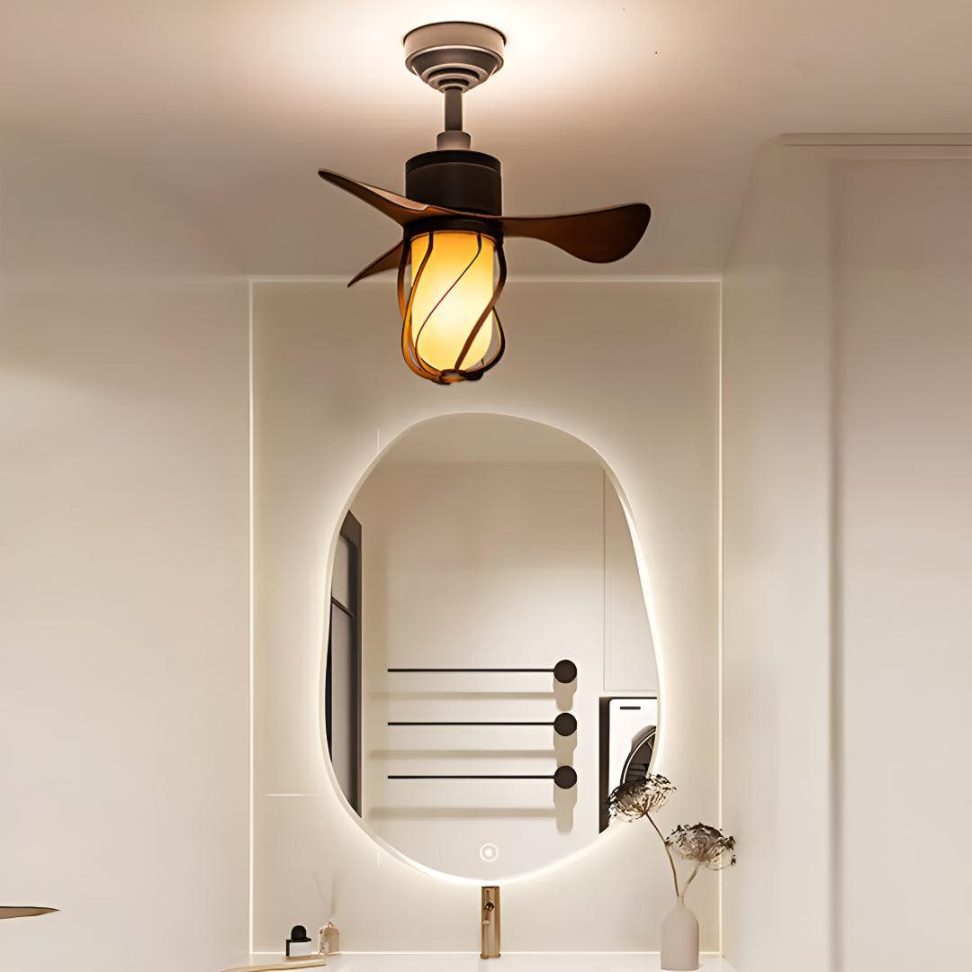 Rustic Farmhouse Styled Fan Ceiling Fan With Remote Control