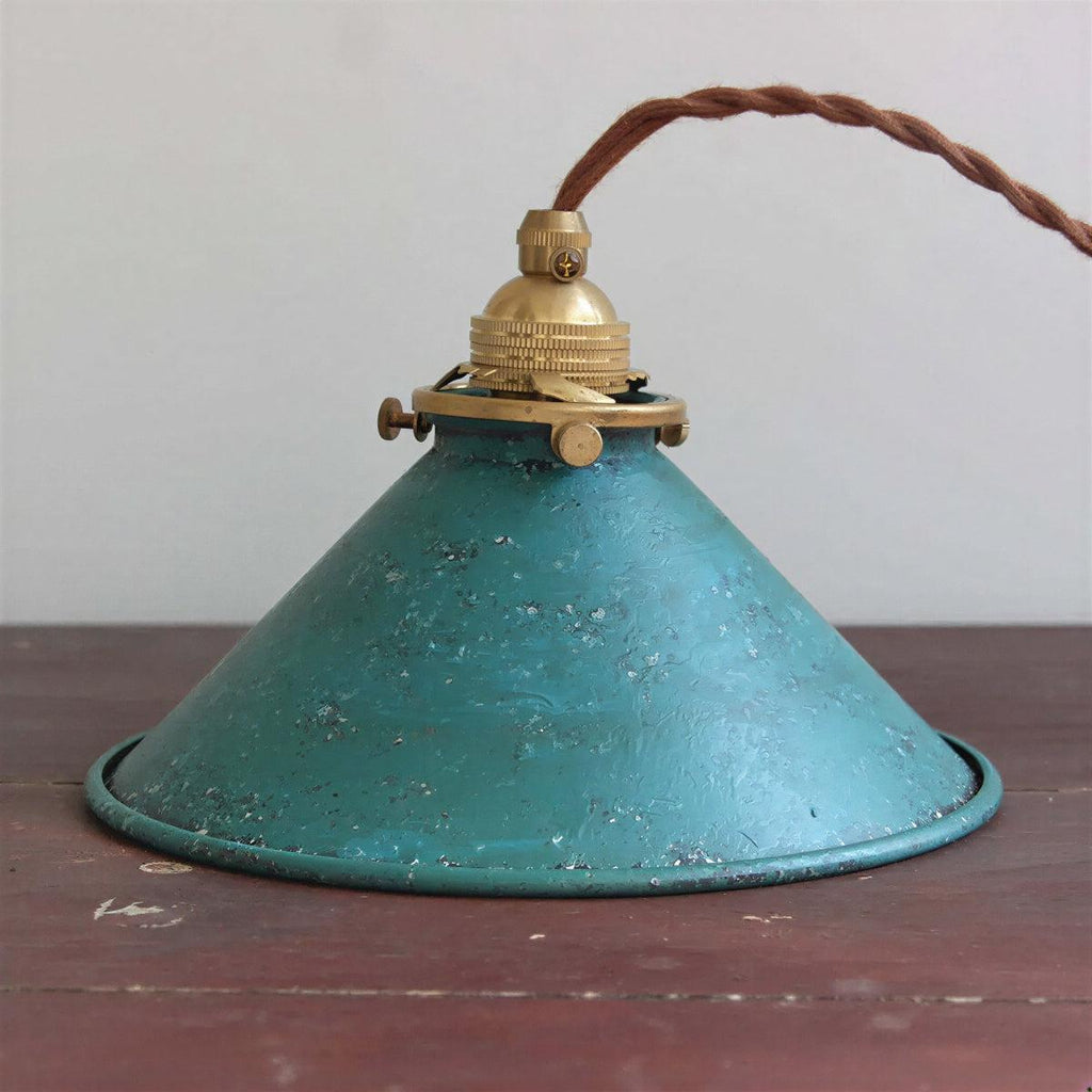 Rustic Pendant Light With Vintage Hanging Cone Design