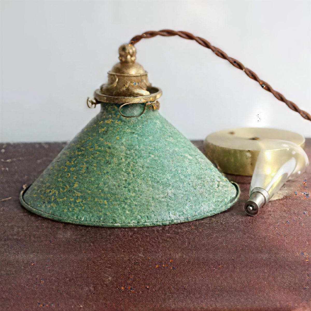 Rustic Pendant Light With Vintage Hanging Cone Design