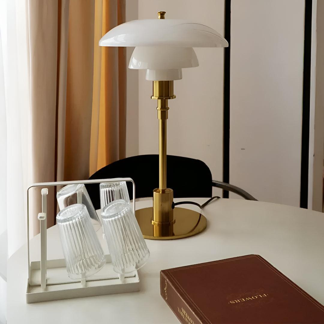Scandinavian Mushroom Table Lamp With Mid Century Design