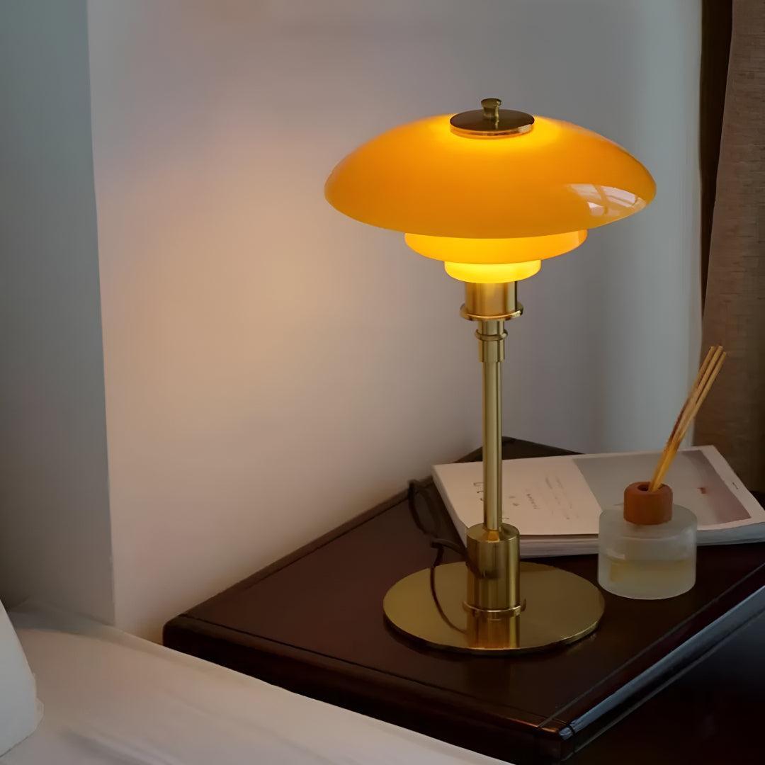 Scandinavian Mushroom Table Lamp With Mid Century Design