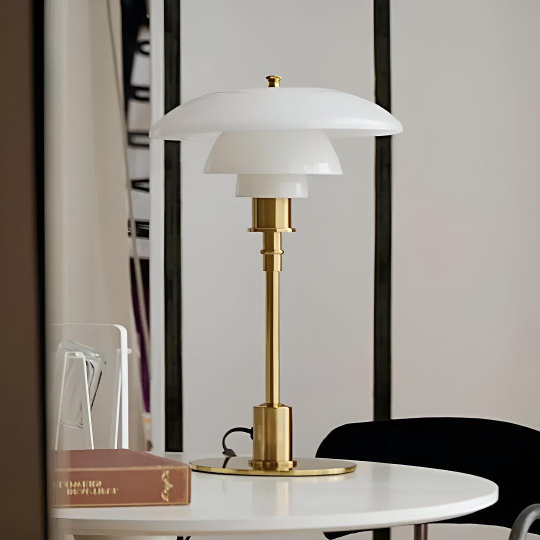 Scandinavian Mushroom Table Lamp With Mid Century Design