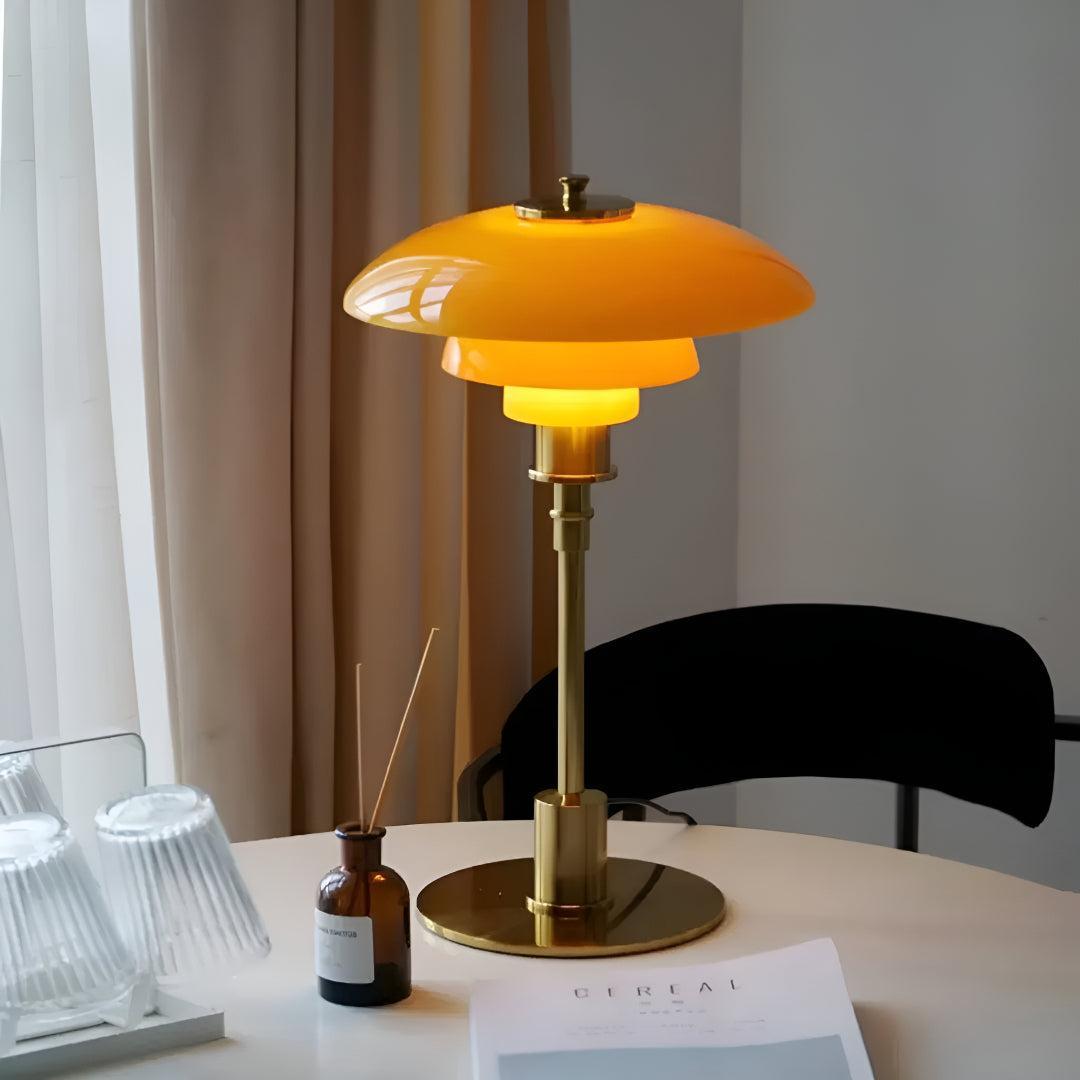 Scandinavian Mushroom Table Lamp With Mid Century Design