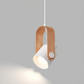 Scandinavian Pendant Light With Adjustable Swivel Spotlight Fixture