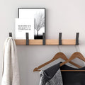 Scandinavian Wall Mounted Coat Rack Organizer With Multiple Hooks