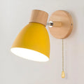 Scandinavian Wall Reading Light With Integrated Pulley Switch
