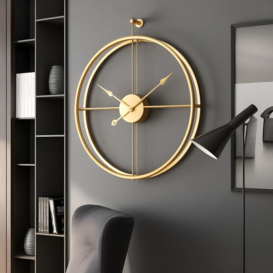 Silent Analogue Wall Clock With Modern Minimalist Design