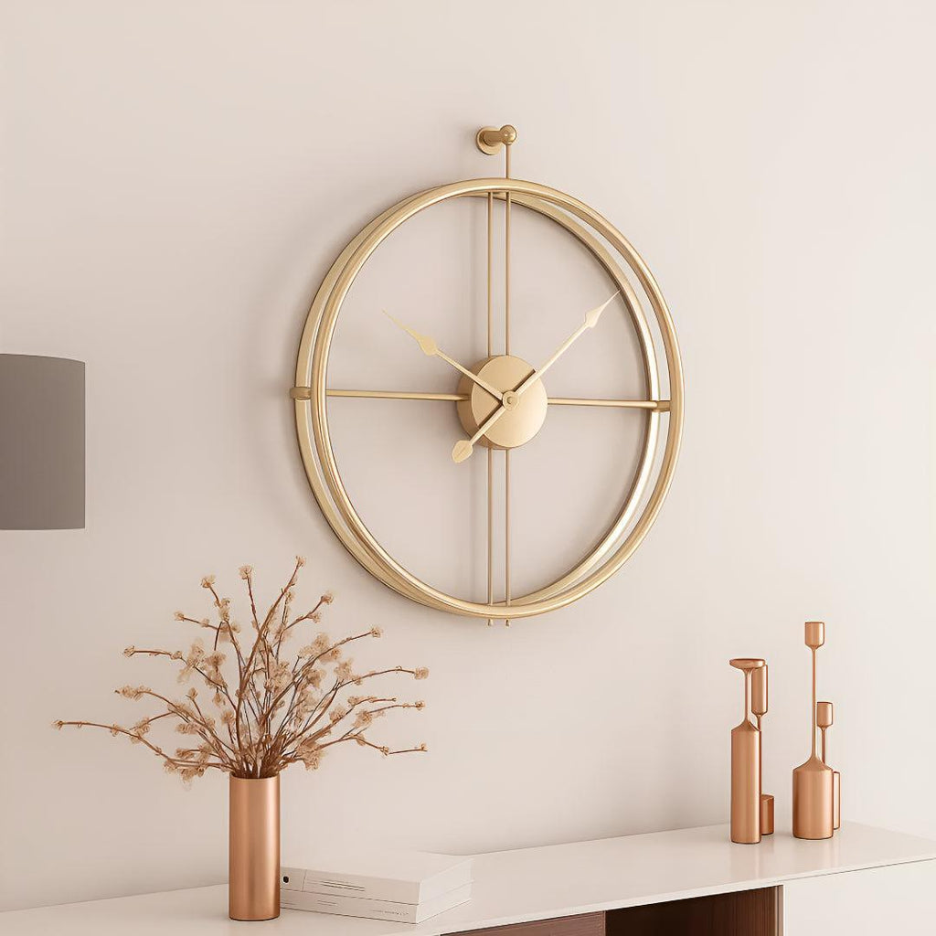 Silent Analogue Wall Clock With Modern Minimalist Design