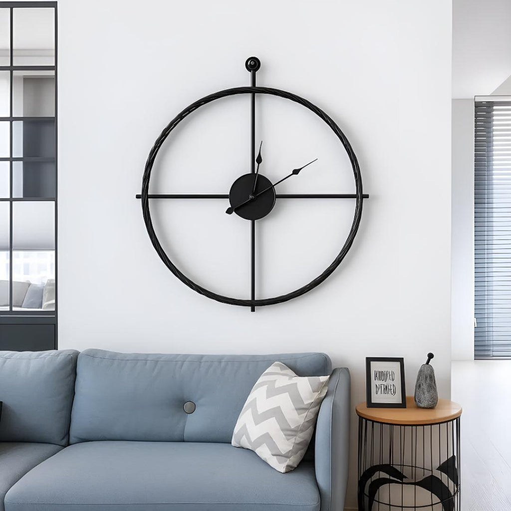 Silent Analogue Wall Clock With Modern Minimalist Design