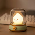 Small Table Lamp Light With Flickering Flame Icon