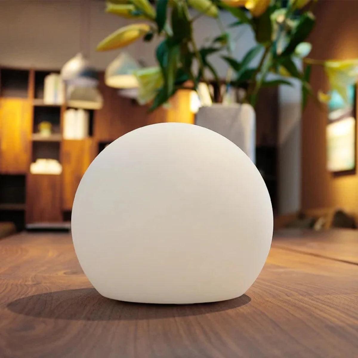 Spherical Globe Cordless Table Lamp With Remote Control Dimming