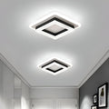 Square Flush Mount Ceiling Light Fixture With Modern Design
