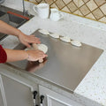 Stainless Steel Countertop Cutting Board For Kitchen Preparation With Spill Guard