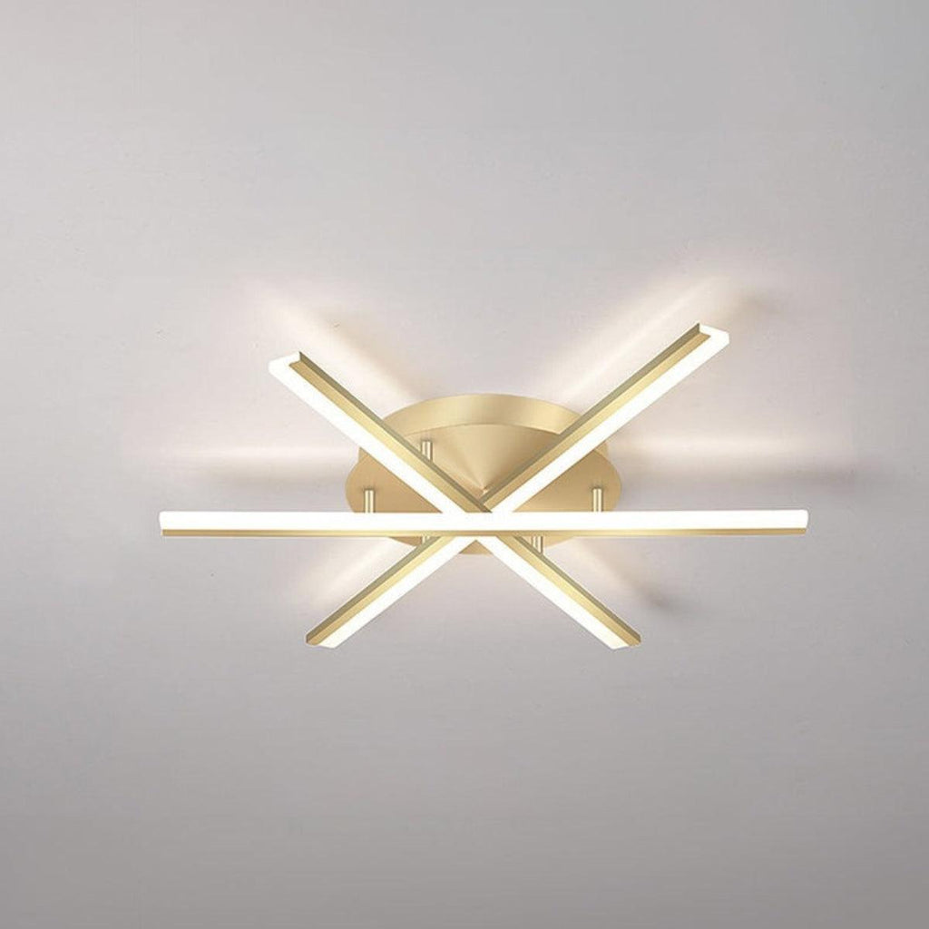 Starburst LED Flush Mount Ceiling Light With Modern Spiral Arm Design