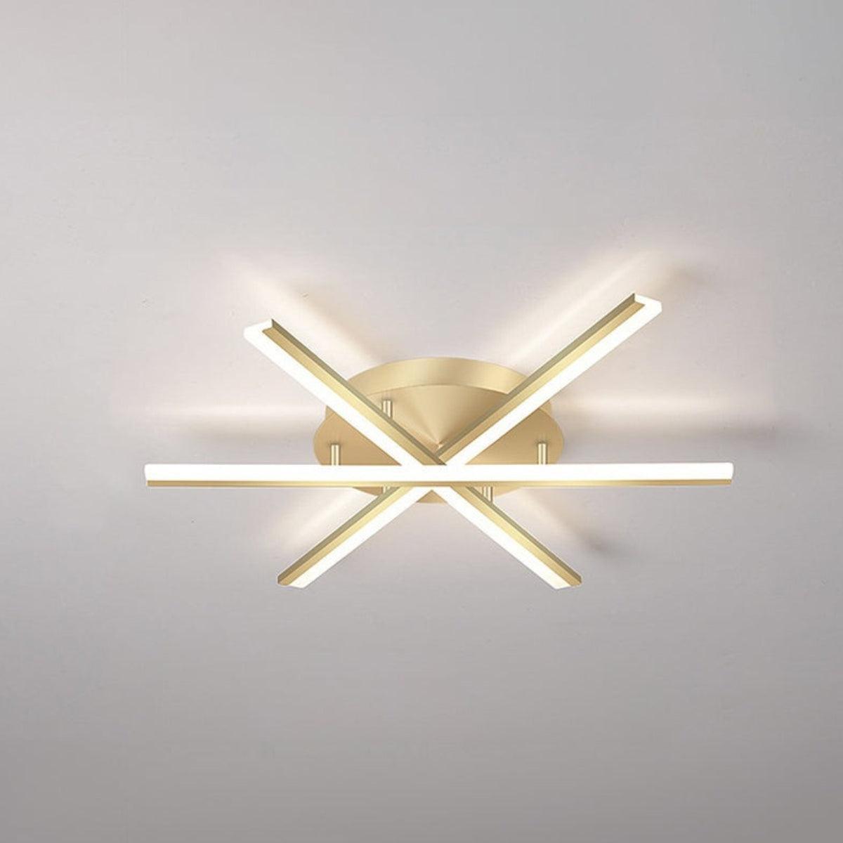 Starburst LED Flush Mount Ceiling Light With Modern Spiral Arm Design