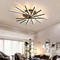 Starburst LED Flush Mount Ceiling Light With Modern Spiral Arm Design