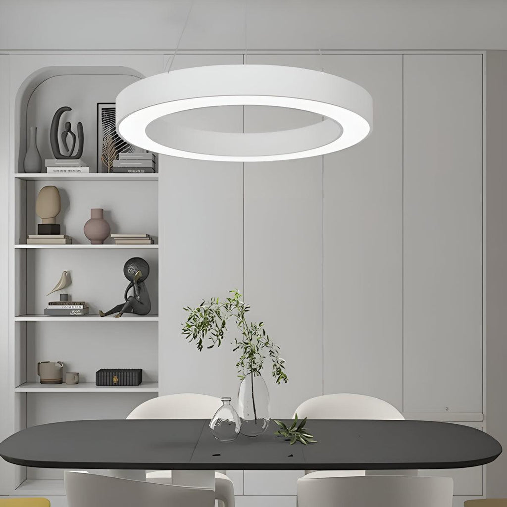Suspended Round Circular Ceiling Pendant Light For Offices And Gyms