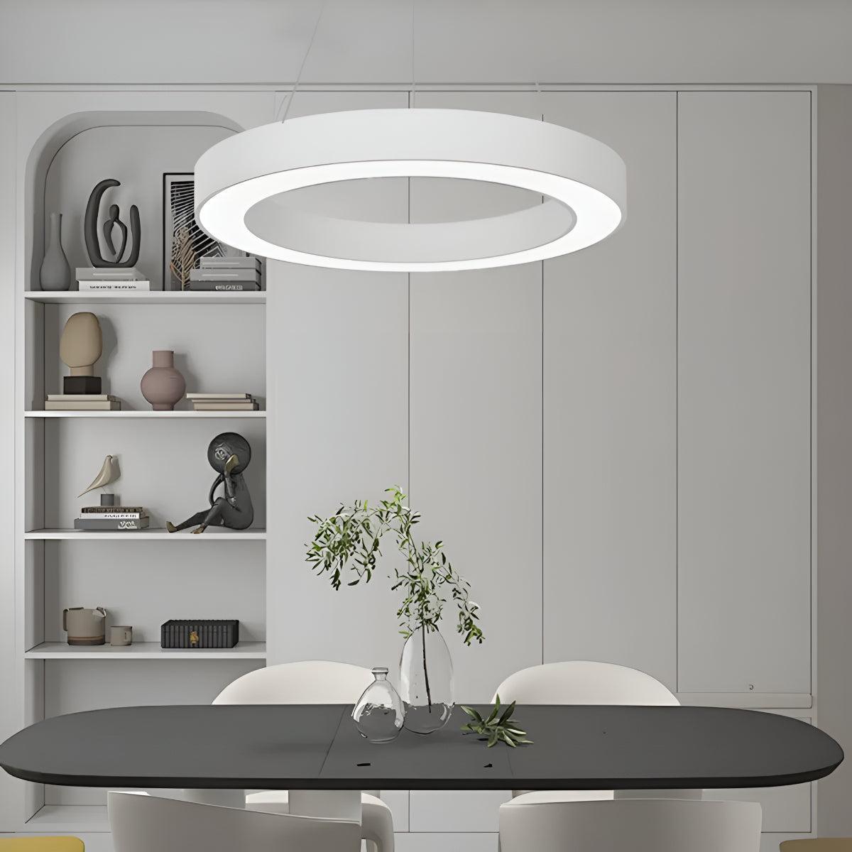 Suspended Round Circular Ceiling Pendant Light For Offices And Gyms