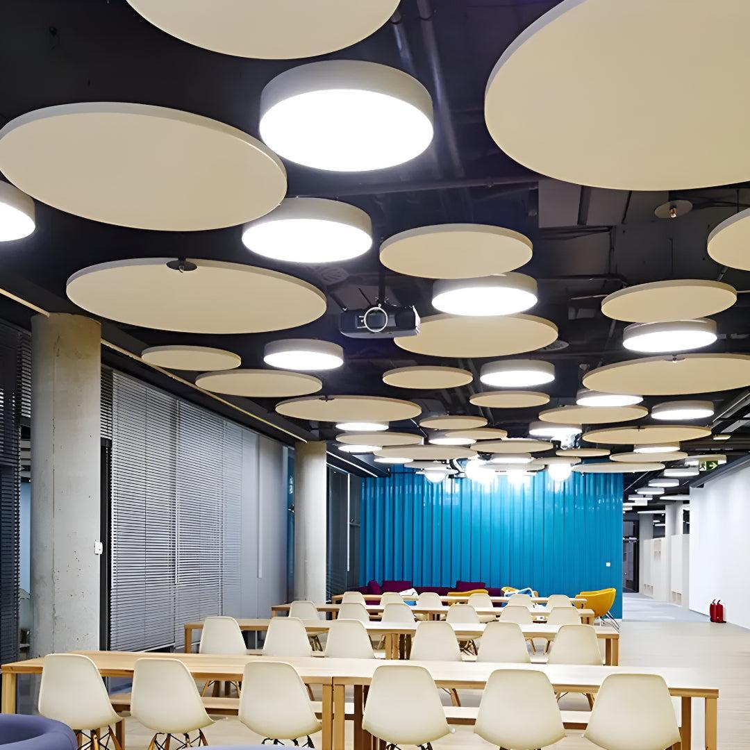 Suspended Round Circular Pendant Ceiling Light With Commercial Office Grade LED