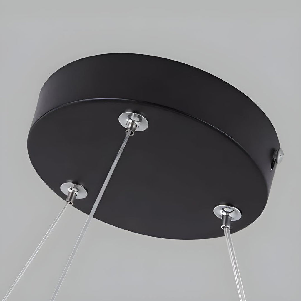 Suspended Round Circular Pendant Ceiling Light With Commercial Office Grade LED